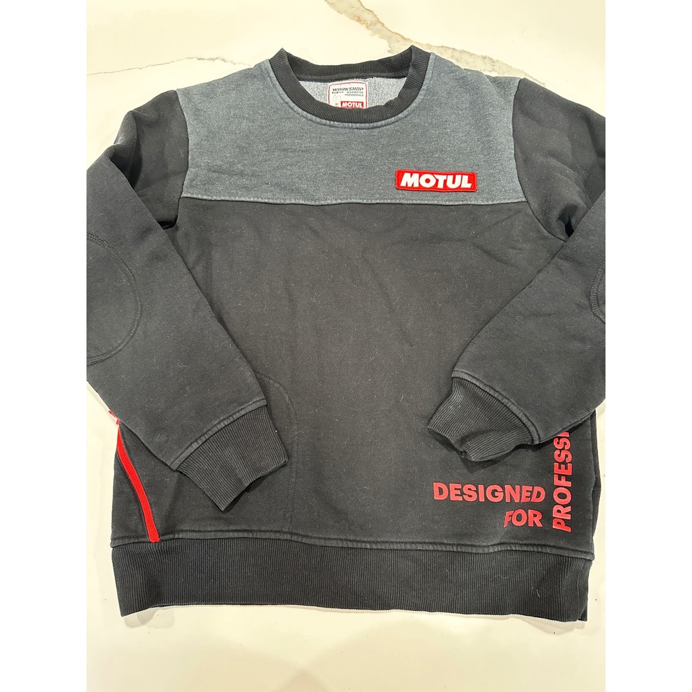 Motul Workshop Mens Crewneck Sweatshirt Black Gray Size‎ L